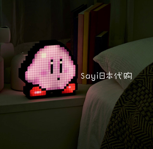 上海现货星之卡比像素风格小夜灯床头灯台灯三档调节万代