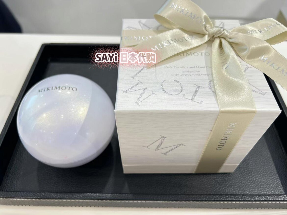 SAYI日本直邮 MIKIMOTO御木本稀有珍珠贝肩颈霜护手霜90g淡化颈纹