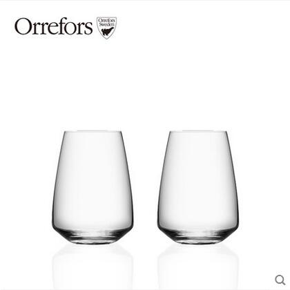 Orrefors Pulse进口无铅水晶透明玻璃威士忌杯水杯啤酒四方杯家用