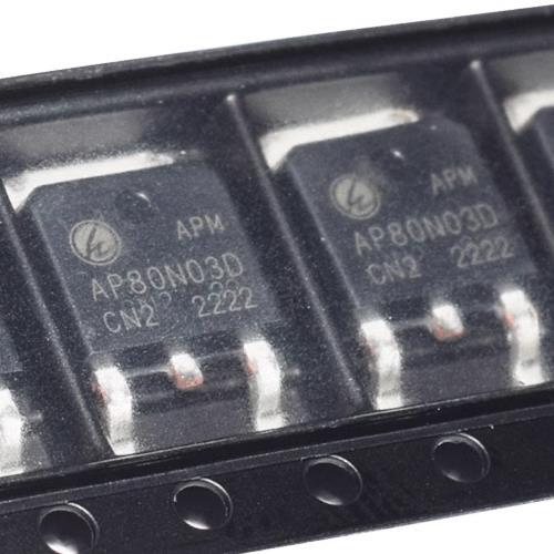 80N03 TO-252封装 贴片 AP80N03D N沟道 30V 80A MOS场效应晶体管