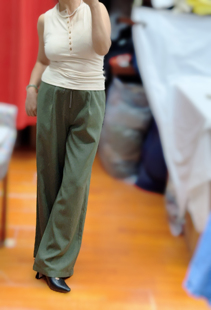 松紧腰大直筒休闲裤 日本NOMBRE IMP@