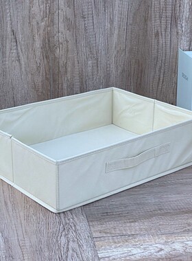 49 30 14CM衣橱收纳盒折叠 书柜抽屉收纳盒杂物储物筐分类盒