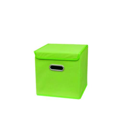 28 28 28CM 糖果色有盖收纳盒零食收纳箱纯色素色衣物储物箱