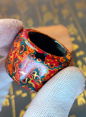戒指扳指漆器手工中国风男纯天然