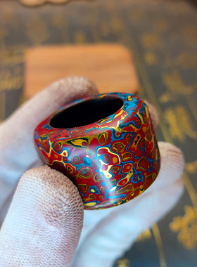 纯天然扳指漆器戒指民族风男女款