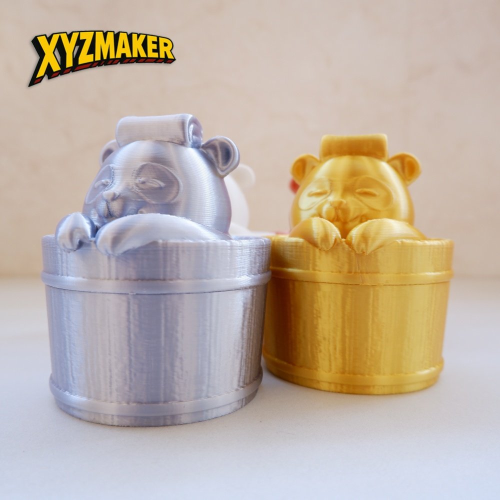 3D打印熊猫泡澡收纳瓶创意个性小物内存卡整理收纳罐生日礼物定制,个性定制/设计服务/DIY,3D打印/定制,淘宝优惠券,粉丝福利购,淘宝优惠卷