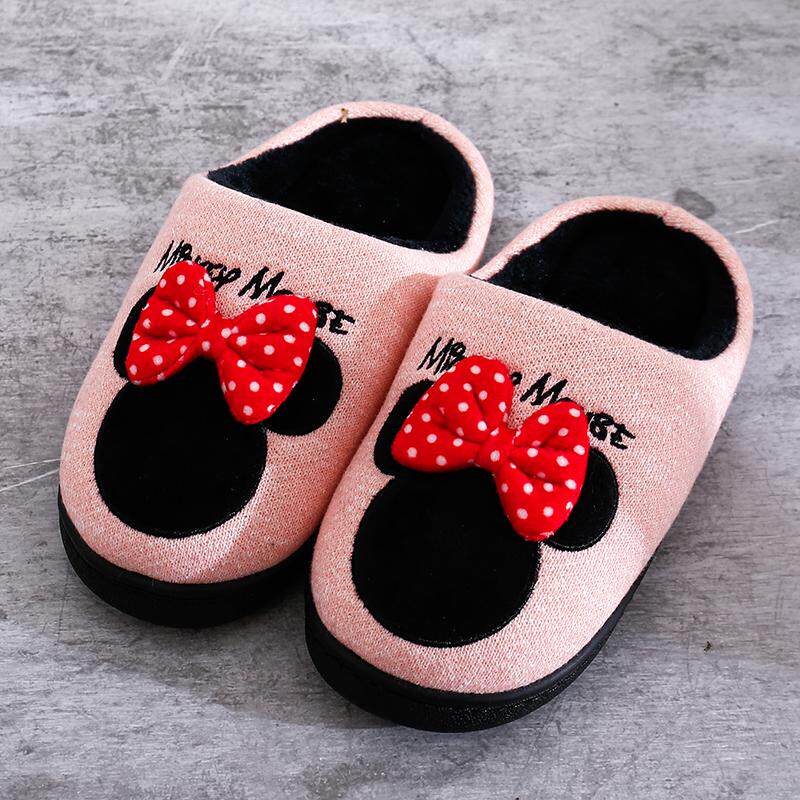 卡通可爱儿童女棉拖鞋秋冬季室内