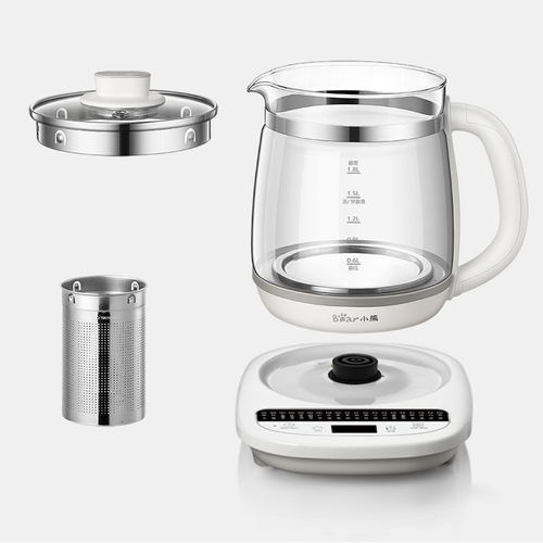 小熊养生壶YSH-C18Z2/C18Z5原装高硼硅玻璃壶体壶盖主机滤网配件