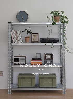 意大利metalsistem金属货架自由组合置物架多层储物收纳架1.5米高