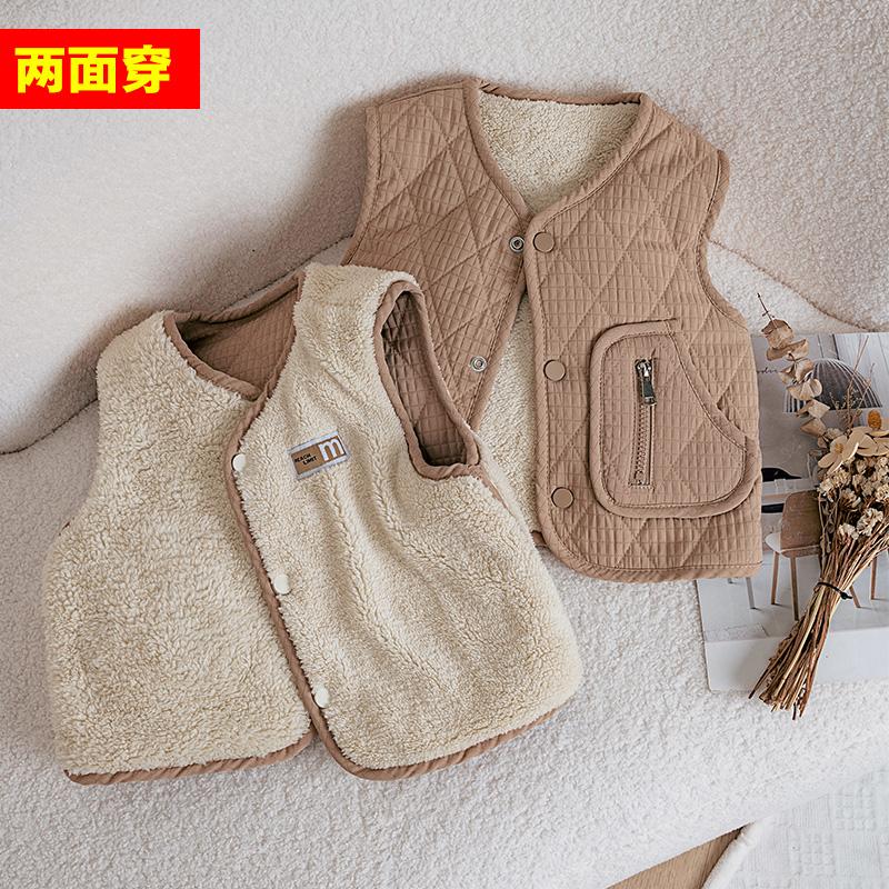 宝宝羽绒棉服背心马甲秋冬