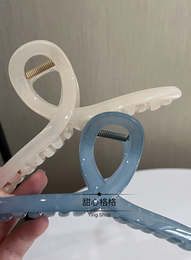 15cm高端抓夹~超大号发量多韩国后脑勺盘发鲨鱼夹子气质发饰头饰