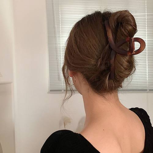 磨砂复古风法式韩国鲨鱼夹