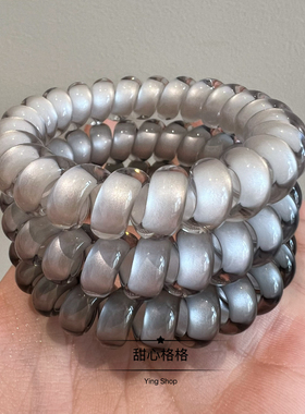 高级色~加粗加厚电话线发圈5倍高弹力高质量发绳头绳马尾发绳发饰