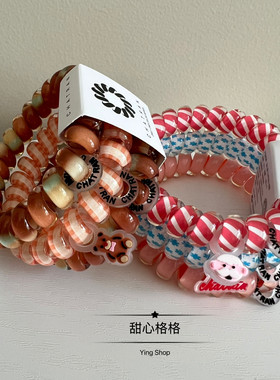 出口欧美~高级感电话线发圈