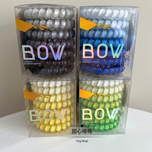 五倍高弹力 大号加粗彩色无痕电话线发圈高级感韩国头绳扎发皮筋