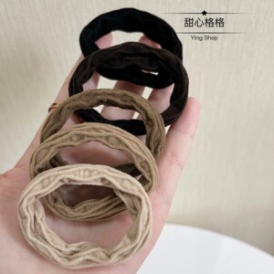 自留无接缝加粗橡皮筋少女发圈