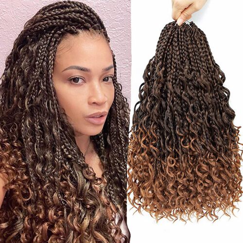 跨境非洲长卷三股脏辫假发GODDESS BOX BRAIDS crochet hair