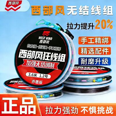 西部风无结主线组台钓大物尼龙