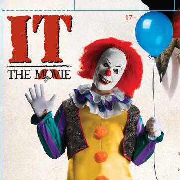 小丑回魂IT软胶带假发头套