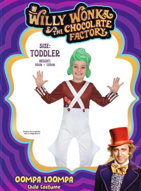 #外单儿童奥帕-伦帕人 查理和巧克力工厂 OOMPA LUMPA 齐码