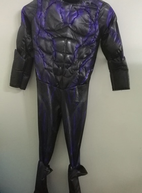 #带闪光紫色黑豹 Black Panther 送紫色ABS面具