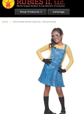 #小黄人女童裙  Minion