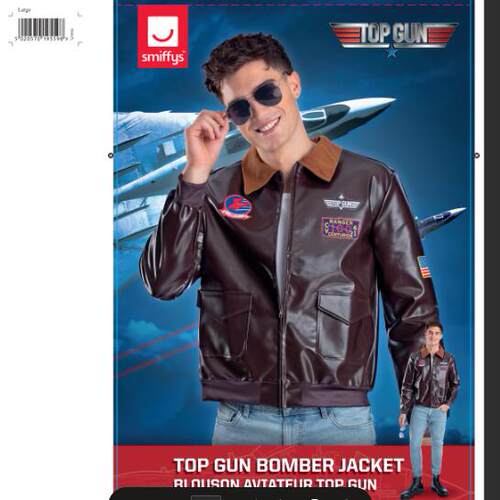 成人壮志凌云空军PU夹克TopGun