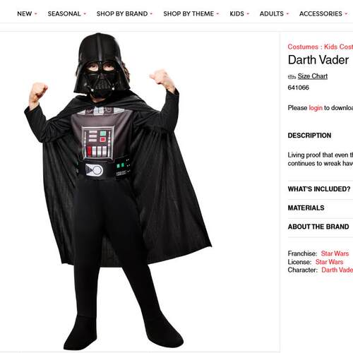 带面具一层布黑武士DarthVader