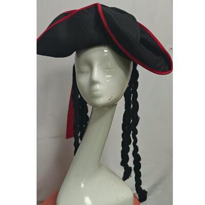 成人三角海盗帽带辫子PirateHat
