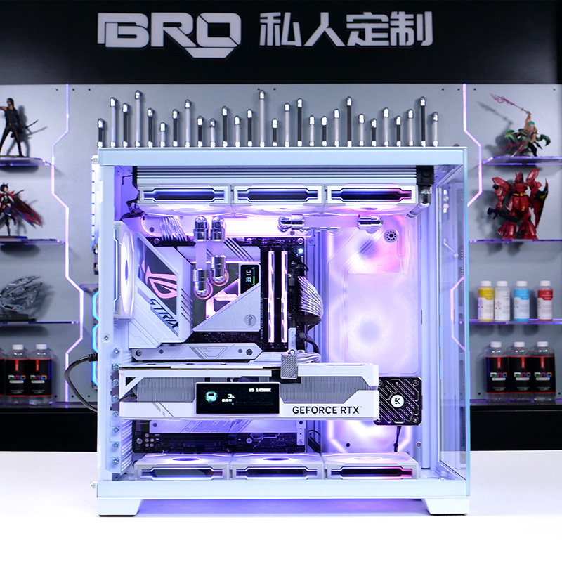 BRO定制 联力 O11 EVO机箱定制分体式水冷台式机游戏电脑主机方案