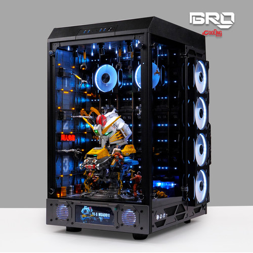 BRO定制模型主题电脑 1/24电控EXS头像格纳库搭配华硕RTX5090夜神