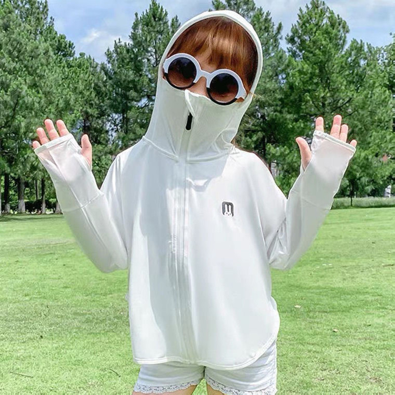 女童男童时尚连帽透气防晒服夏季