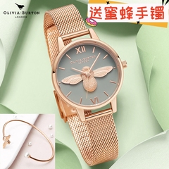 oliviaburton手表女小蜜蜂ob欧美时尚小众大学生网红ins女石英表