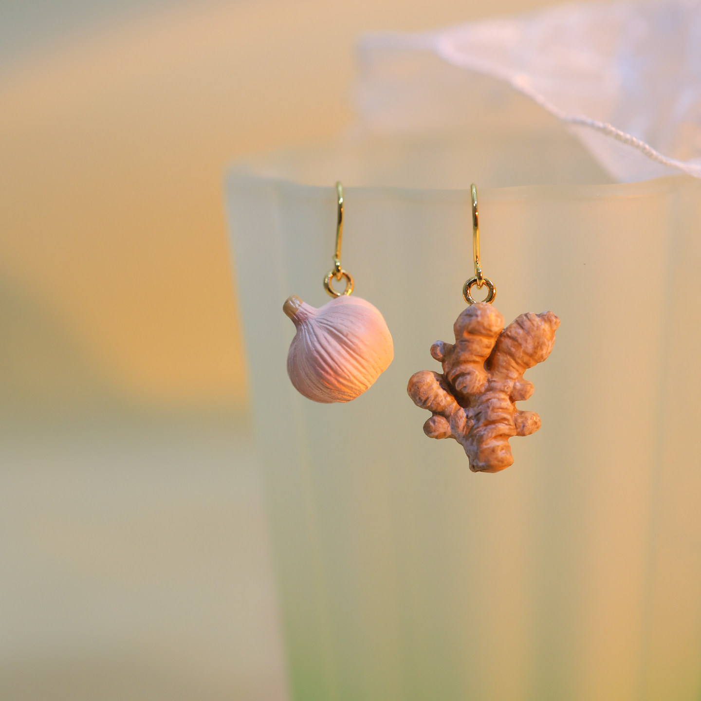 姜蒜 可爱搞怪设计感小众百搭原创意个性夸张耳环2025新款耳夹