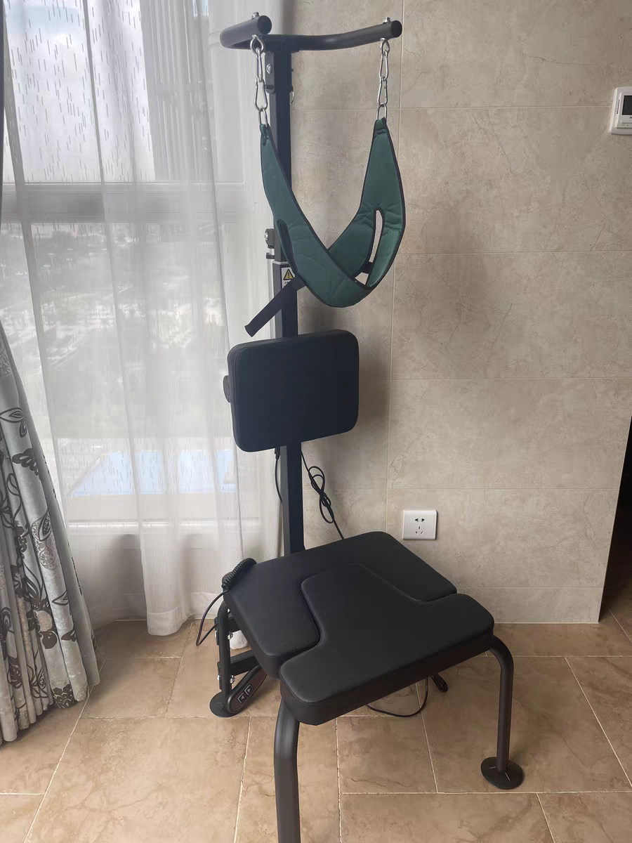 电动颈椎牵引拉伸矫正器倒立椅家用拉颈椎舒缓器腰部拉伸机倒立凳