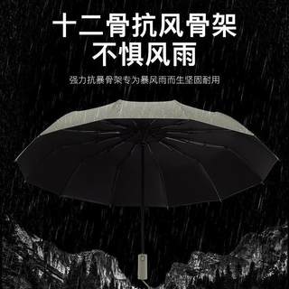 【24骨】全自动雨伞折叠大号雨伞情侣双人伞三折伞晴雨两用遮阳伞