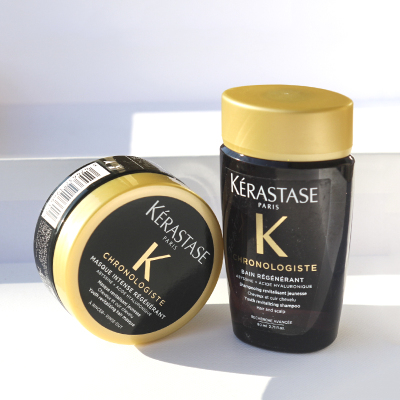 卡诗黑钻洗发水发膜小样修复受损