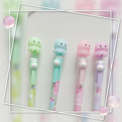 网红可爱旋转章鱼头转转笔