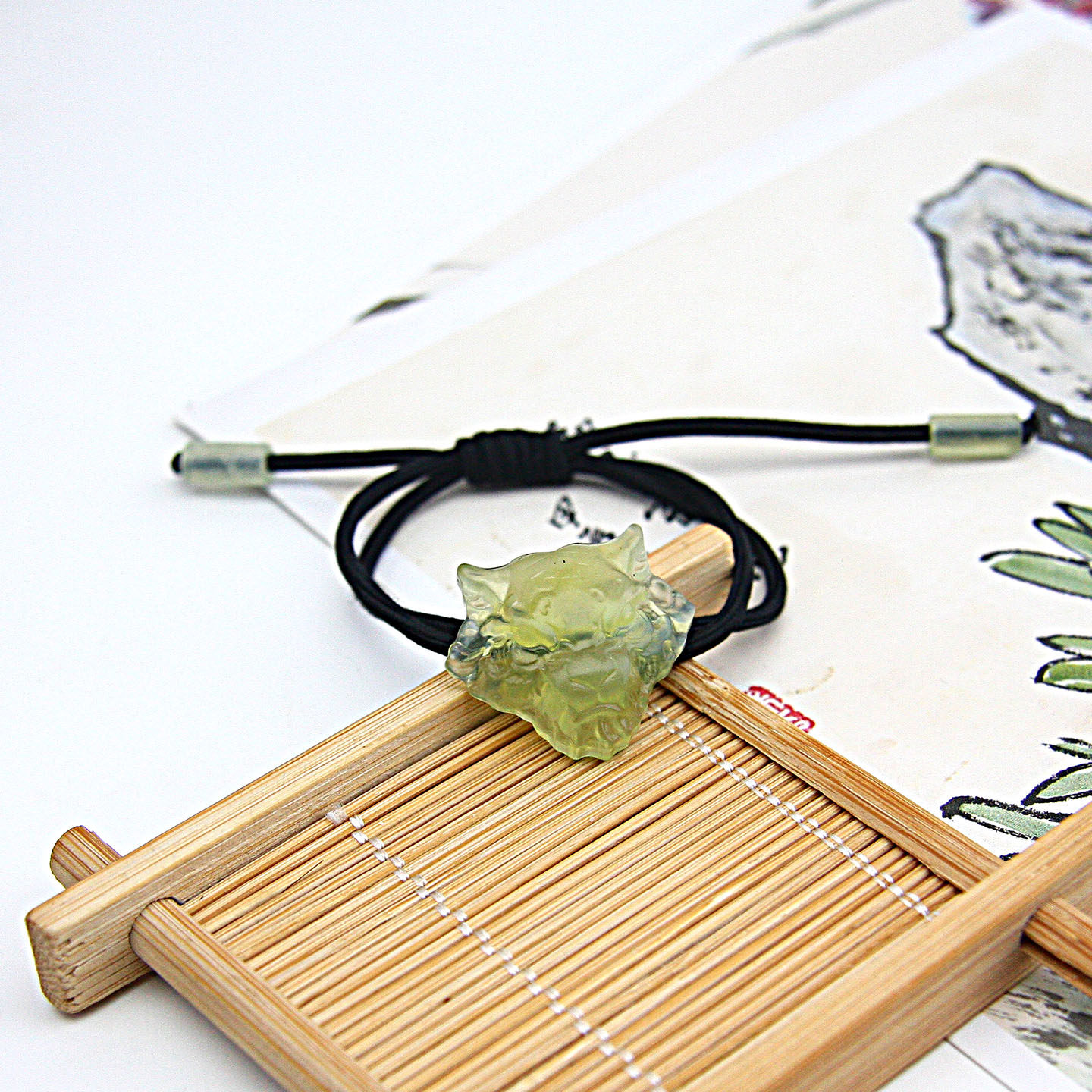 岫玉狼头头绳国潮个性设计发绳民族风发饰高马尾发圈麻花辫头绳女,饰品/流行首饰/时尚饰品新,发饰,淘宝优惠券,粉丝福利购,淘宝优惠卷