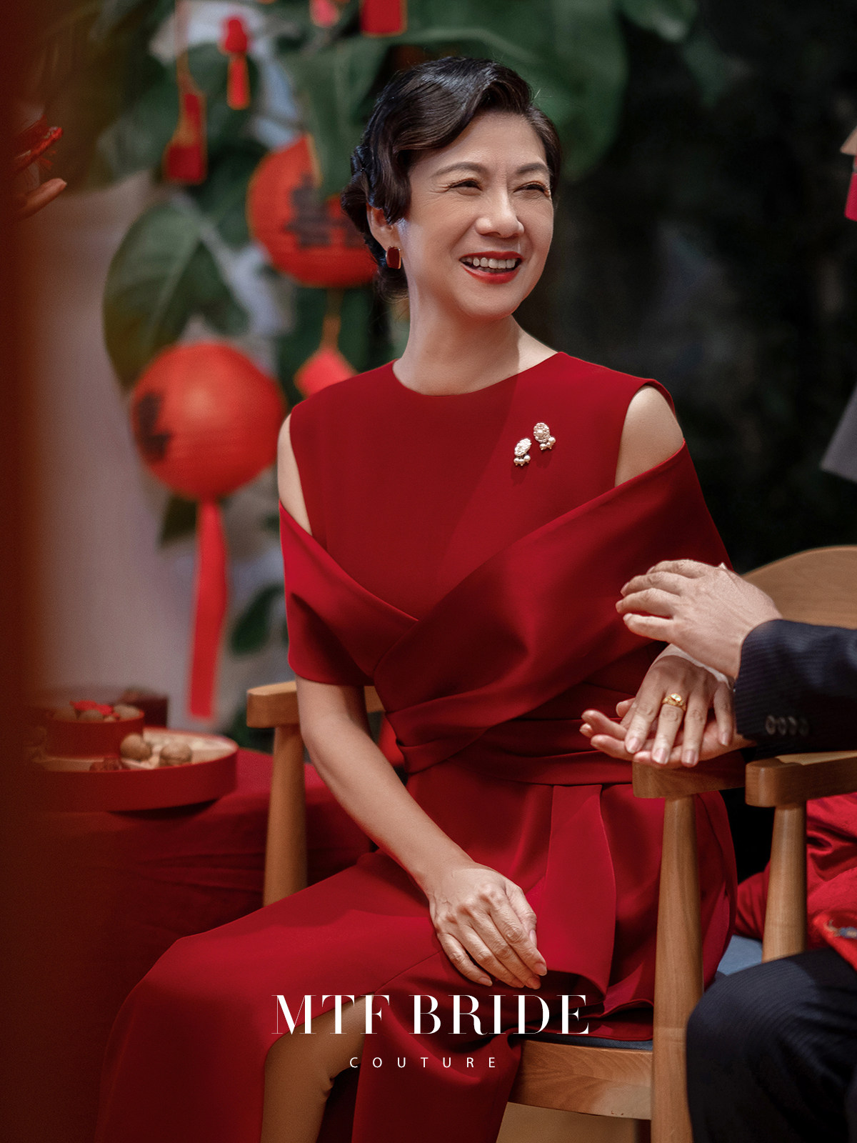 满庭芳【如虹】妈妈装结婚礼服高贵改良版旗袍年轻款喜婆婆婚宴装