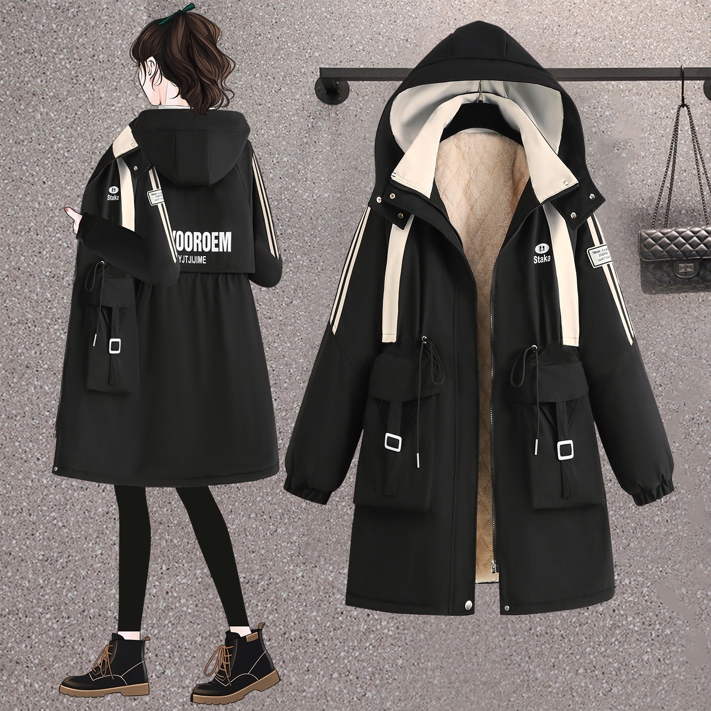 胖MM大码棉服2025年冬装新款棉衣