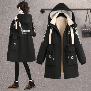 洋气宽松显瘦加绒帅气加厚减龄棉衣女 新款 胖MM大码 棉服2025年冬装