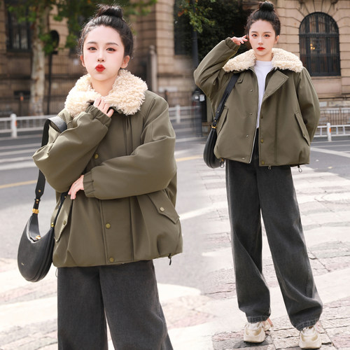 胖MM大码女装2025年冬季新款棉服