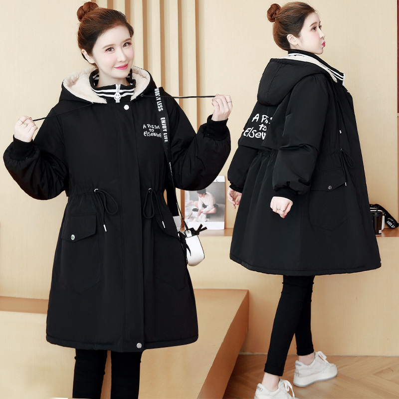 胖MM大码冬装2023年新款欧美减龄加绒工装棉衣棉服外套女200斤潮,女装/女士精品,大码棉服,淘宝优惠券,粉丝福利购,淘宝优惠卷