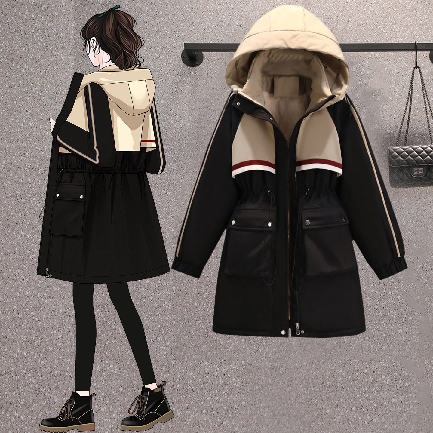 胖MM大码棉服2025年冬装新款棉衣