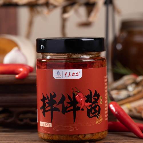 千岛湖农家辣椒酱火腿鱼干虾皮笋干鲜辣酱豆瓣酱拌饭酱下饭酱