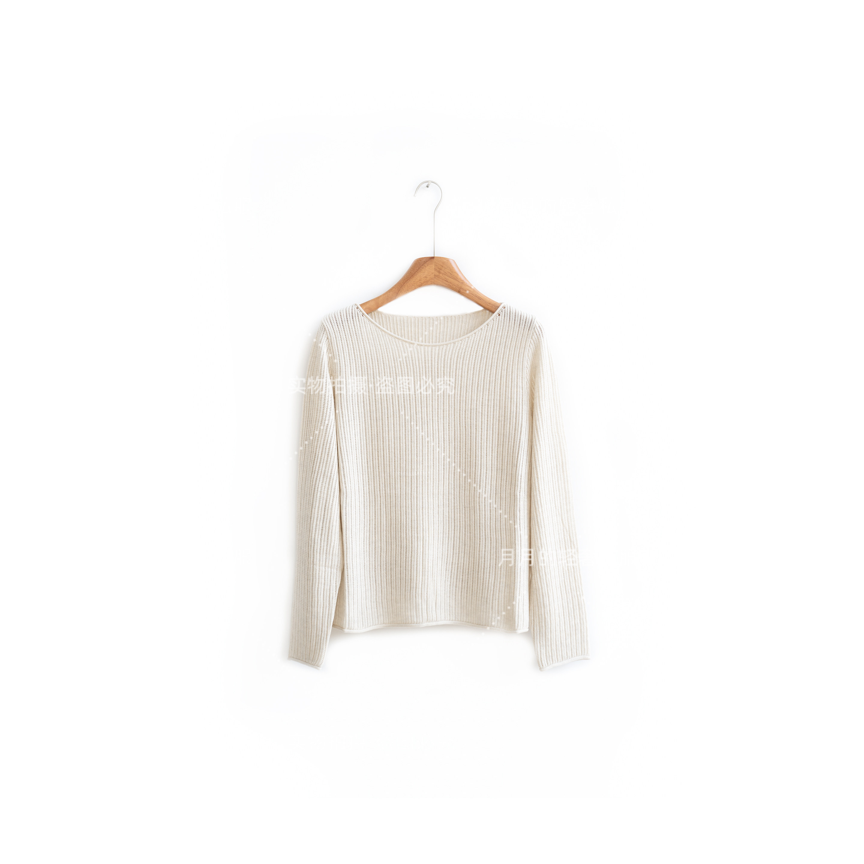 【赴春】春季百搭宽松清爽感亲肤质感纯色套头针织衫25140S