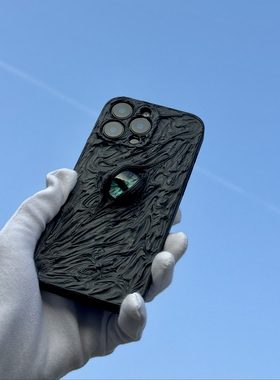 适用iPhone17promax重口16p手机壳暗黑哥特15pro手工14全包13立体