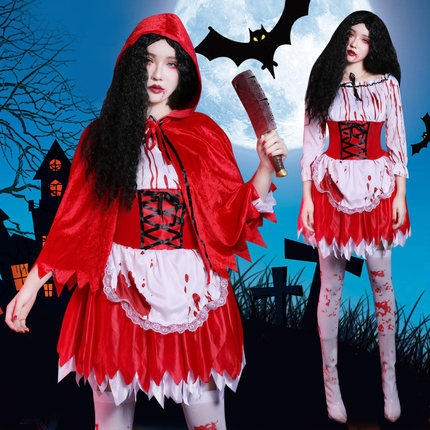 舞依芭万圣节酒吧演出服装女角色扮演血腥小红帽红色死者女巫裙子|ruв категории Женская одежда, костюм/национальная одежда/театр костюм, национальная одежда/этап погрузки - от Buy2taobao.com для оказания профессиональной услуги покупки агента Taobao