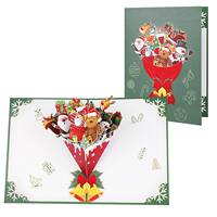 Christmas card 3D stereoscopic creative pure text high-end diy gift, festival blessing card, New Year Instagram customization thumbnail 7
